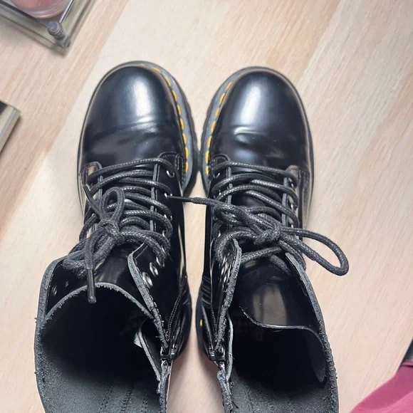 JADON BOOT SMOOTH LEATHER PLATFORMS - Picture 2 of 9